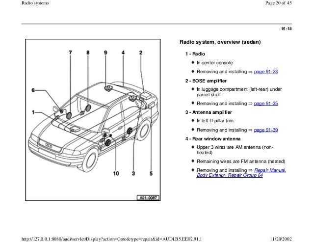 1996 Audi A4 Wiring Schematic - Wiring Diagram Schema
